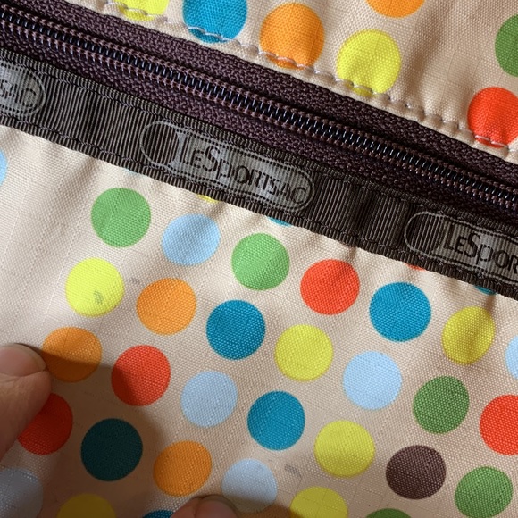 LeSportsac polka dot vintage crossbody - Picture 6 of 8